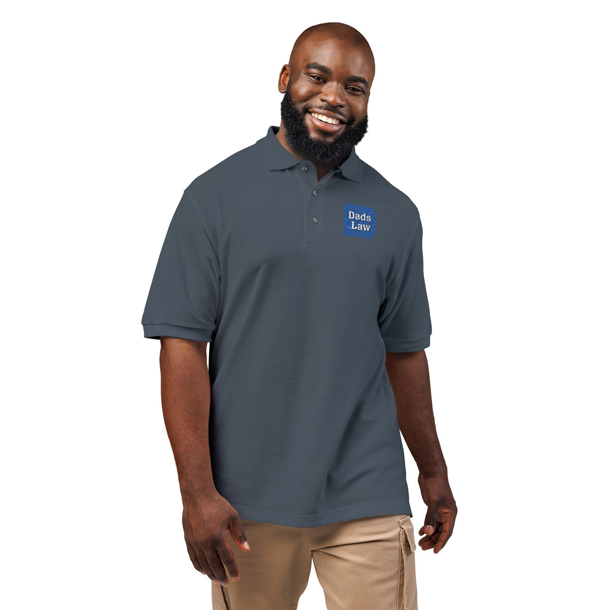 Courtroom Ready Polo — Steel Grey