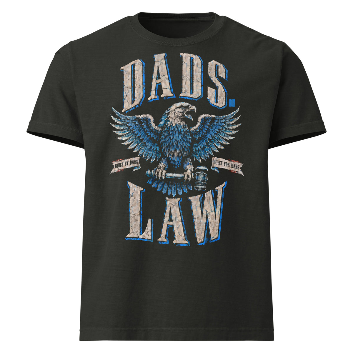 Dads.Law Eagle Tee — Washed Black